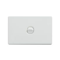 4C | Elegant Wall Switch 1 Gang 250V 16A | Horizontal