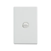 4C | Elegant Wall Switch 1 Gang 250V 16A | Vertical