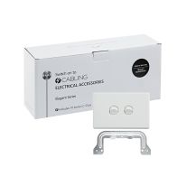 4C | Elegant Wall Switch 2 Gang 250V 16A | Horizontal