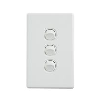 4C | Elegant Wall Switch 3 Gang 250V 16A | Vertical
