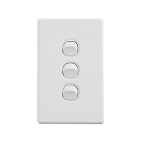 4C | Elegant Wall Switch 3 Gang 250V 16A | Vertical