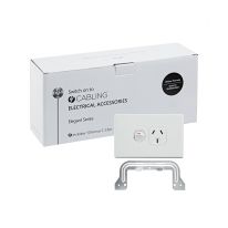 4C | Elegant Single Power Point 250V 10A | Horizontal 