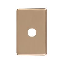 4C | Classic 1 Gang Switch Cover Plate | Gold