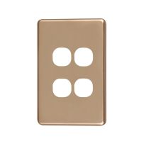 4C | Classic 4 Gang Switch Cover - Gold