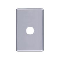 4C | Classic 1 Gang Switch Cover  - Silver