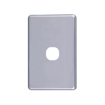 4C | Classic 1 Gang Switch Cover  - Silver