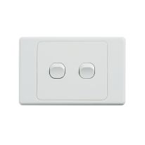 4C | Ultima 2 Gang Switch 250V 16AX | Horizontal