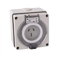 4C | Socket Outlet 3Flat Pin IP66 250V 15A