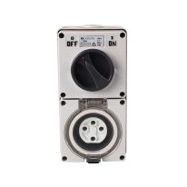 4C | Combination Switched socket 4Pin IP66 500V 32A