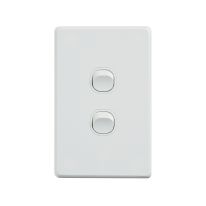 4C | Classic 2 Gang Switch 250V 16AX - Vertical