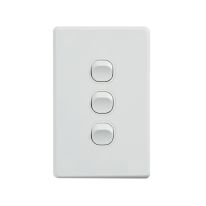 4C | Classic 3 Gang Switch 250V 16AX - Vertical