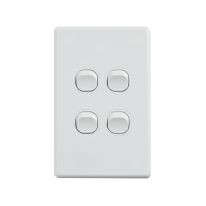 4C | Classic 4 Gang Switch 250V 16AX - Vertical