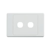 4C | Ultima 2 Gang Switch Cover - White