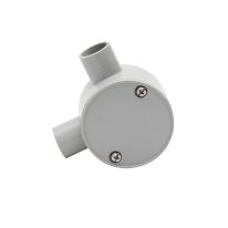 4C | Junction Box 20mm 2 Way Right Angle - 10 Pack