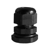 4C | 16mm Nylon Cable Gland Long Threaded with Washer - 30 Pack