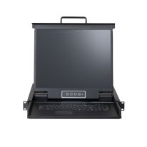 4Cabling Rackmount KVM Console with 19" LCD. Cable Included