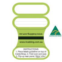 4Cabling Cable Labels Large 32 Pack Green
