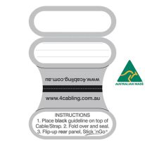 Grey Cable Labels - 60 Pack