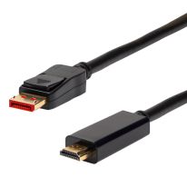 4Cabling 2m DisplayPort 1.4 to HDMI 2.0 Cable