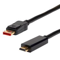 4Cabling 3m DisplayPort 1.4 to HDMI 2.0 Cable