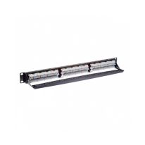4Cabling 1RU 24 Port CAT6 Universal Termination Rackmount Patch Panel