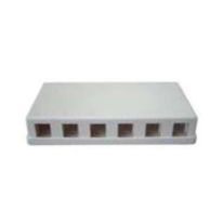 6 Port Keystone Surface Mount Box