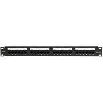 LEVITON - 24 Port 1U Cat 6 UTP 110-Style Patch Panel with Earthing and CMC