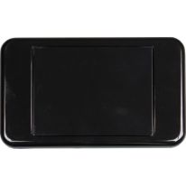 Blank Australian Style Wall Plate Black