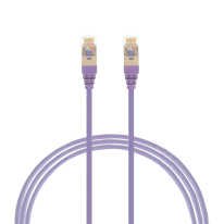 1m CAT6A RJ45 S/FTP THIN LSZH Network Cable | Purple