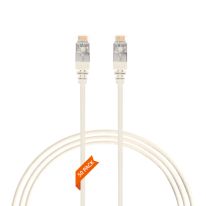 0.25m Cat 6A RJ45 S/FTP THIN LSZH 30 AWG Pack of 50 Network Cable. White