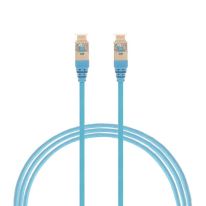 0.75M Cat 6A RJ45 S/FTP THIN LSZH 30 AWG Network Cable. Blue
