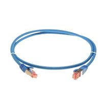 0.25m CAT6A S/FTP LSZH Ethernet Network Cable | Blue