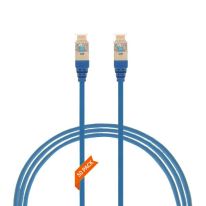 1m Cat 6A RJ45 S/FTP THIN LSZH 30 AWG Pack of 50 Network Cable. Blue