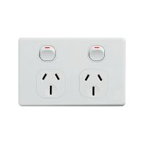 4C | Classic Double Power Point 250V 15A - Horizontal