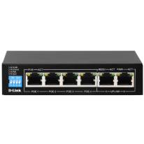 DES-F1006P-E |  6 Port PoE Switch with (4 Long Reach 250m) PoE Ports and 2 Uplink Ports