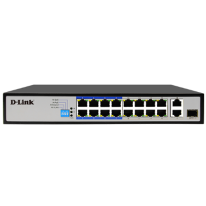 DES-F1010P-E | 250M 10 Port 10/100 Switch with 8 PoE Ports and 2 Uplink Ports