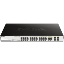 DGS-1210-28MP | 28 Port Gigabit Smart Managed 370W PoE Switch with 28 RJ45 and 4 SFP (Combo) Ports