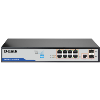 DGS-F1210-10PS-E | 10 Port Gigabit Smart Managed PoE+ Switch with 8 Long Reach PoE Ports and 2 SFP Ports