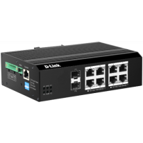 DIS-F200G-10PS-E | 10 Port Gigabit Industrial Smart Managed PoE+ Switch with 8 PoE Ports and 2 SFP Ports