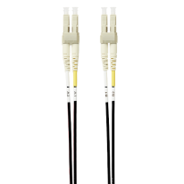 2m LC-LC OM4 Multimode Fibre Optic Patch Cable: Black