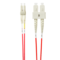 10m LC-SC OM4 Multimode Fibre Optic Patch Lead | Red