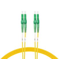 LC/APC-LC/APC OS1 / OS2 Singlemode Fibre Optic Duplex Patch Cable : Yellow