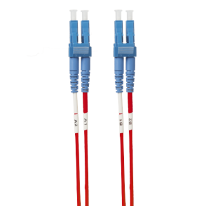 0.5m LC-LC OS1 / OS2 Singlemode Fibre Optic Cable: Red