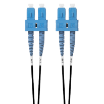 10m SC-SC OS1 / OS2 Singlemode Fibre Optic Cable | Black