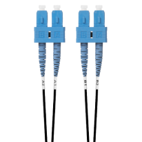 3m SC-SC OS1 / OS2 Singlemode Fibre Optic Cable: Black