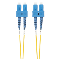 2m SC-SC OS1 / OS2 Singlemode Fibre Optic Cable: Yellow