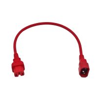 Red IEC C15 C14 Power Cable