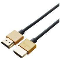 2M HDMI V2.0 High Speed with Ethernet: Ultra Slim Round Series M-M