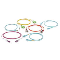 LEVITON - Fiber Patch Cord OM4 Multimode Heather Violet 2.0 mm DUP-RND, LC/UPC/UNIBOOT-LC/UPC/UNIBOOT, 1.0 Meters
