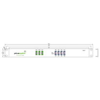 PlusOptic 8 Channel Single Core SCA CWDM Mux / Demux 